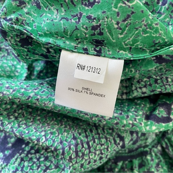 Gryphon Green Abstract Floral Print Francesca Cross Back High Low Dress NWT Sz S - Picture 6 of 8